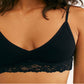 Sutiã Bralette Stevie Lace Trim Preto Free People Feminino Tamanho M/G