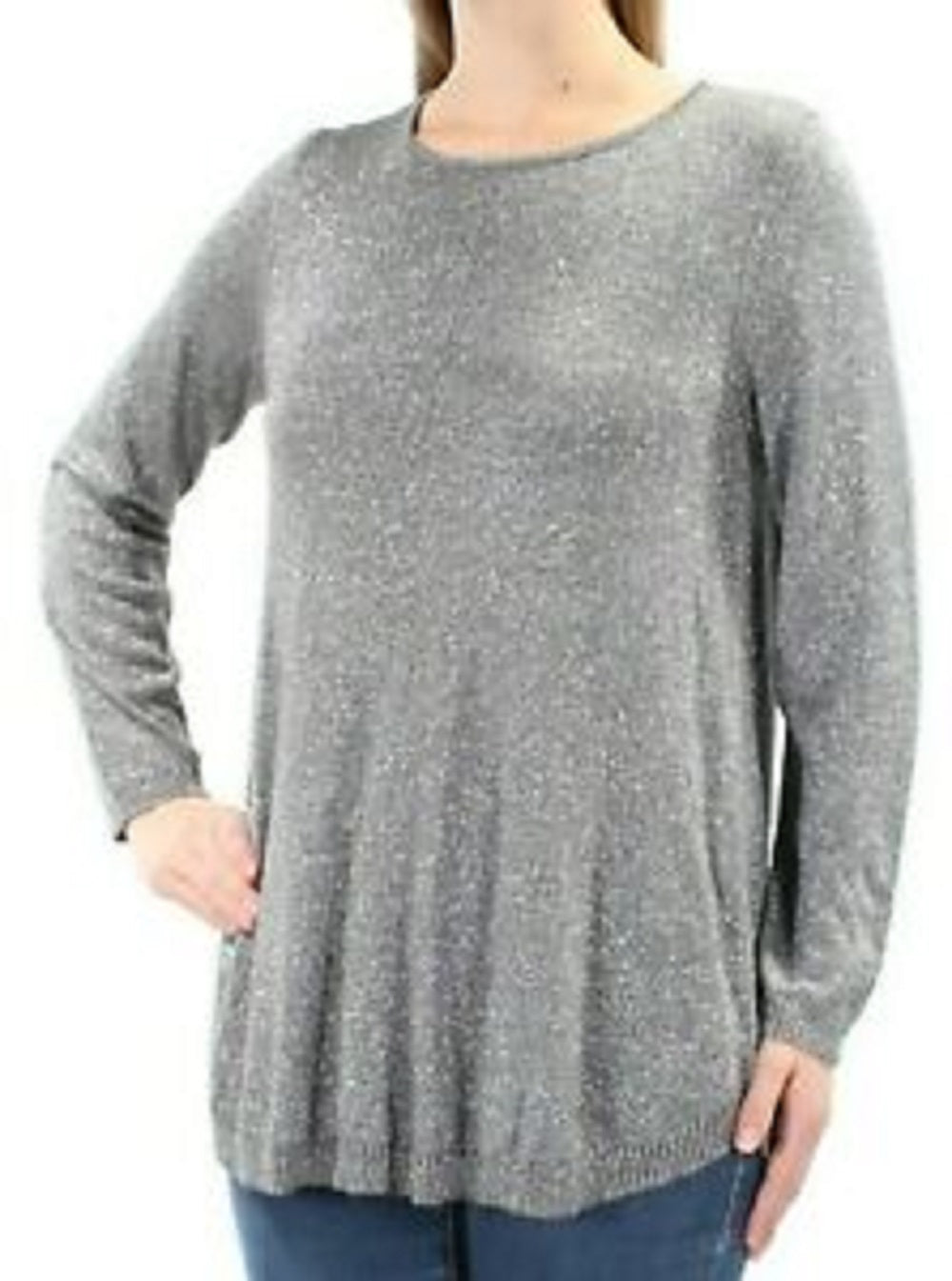 Suéter Feminino Alfani Cinza Tamanho Grande