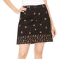 Saia-calça feminina estampada Karen Scott, preta, tamanho 12