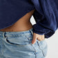 Free People Melodi Henley Azul Masculino Tamanho X-Grande
