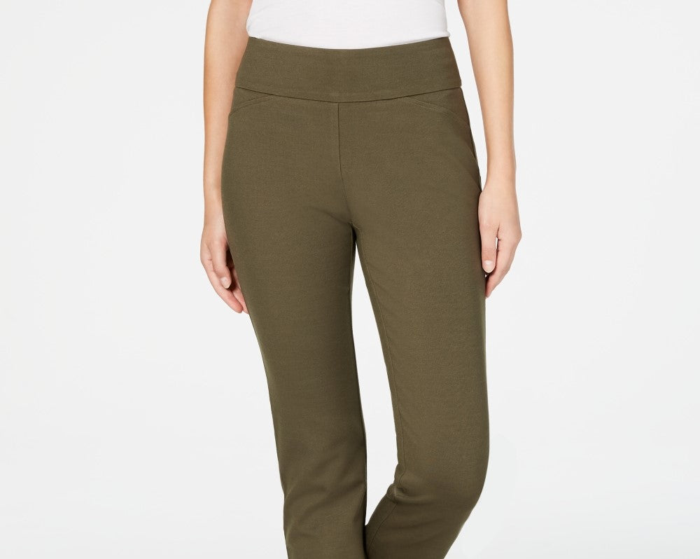 Calça Ponte Feminina Cambridge Pull On Charter Club Verde Tamanho 6