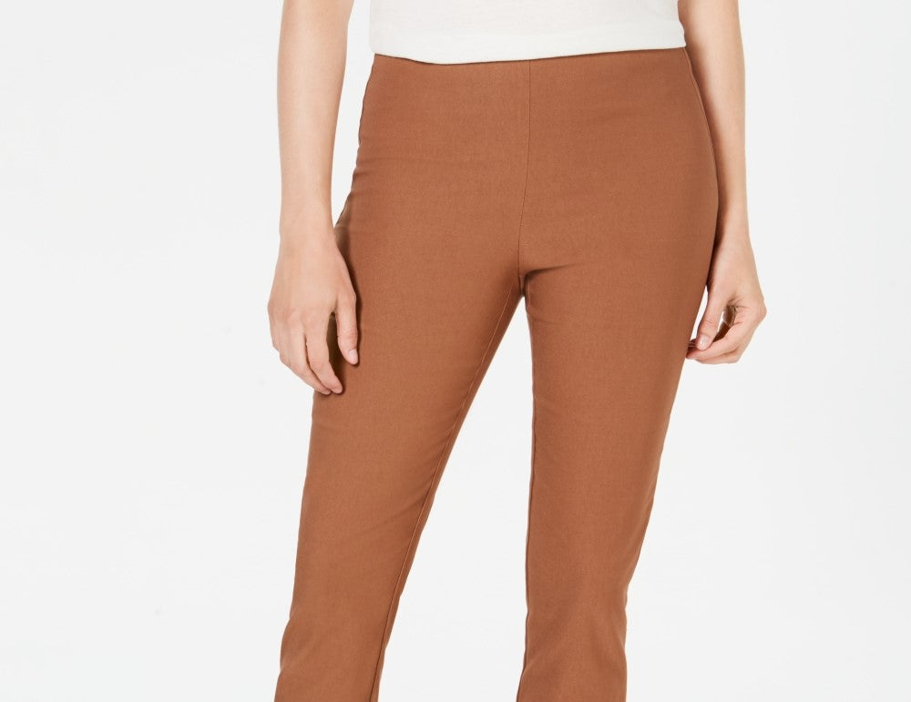 Calça skinny Chelsea Tummy Control feminina Charter Club, marrom, tamanho 14