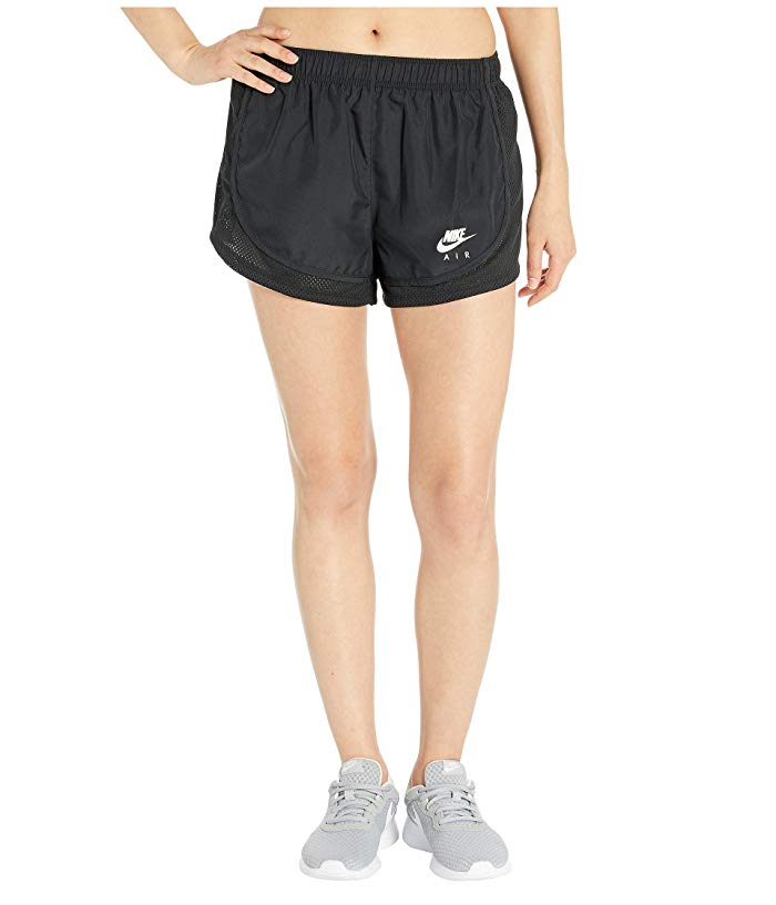 Shorts de corrida Nike Air Tempo feminino, preto, tamanho extragrande