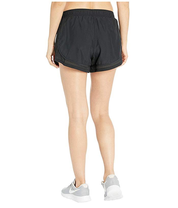 Shorts de corrida Nike Air Tempo feminino, preto, tamanho extragrande