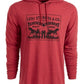 Moletom com capuz Levi's Logo Masculino Vermelho Carmesim Tamanho Grande
