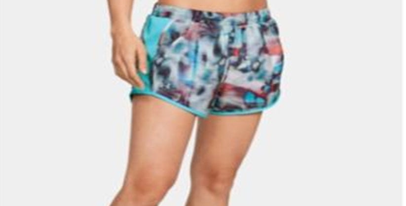 Under Armour Fly by Running Fitness Shorts Feminino Verde Multi Tamanho M