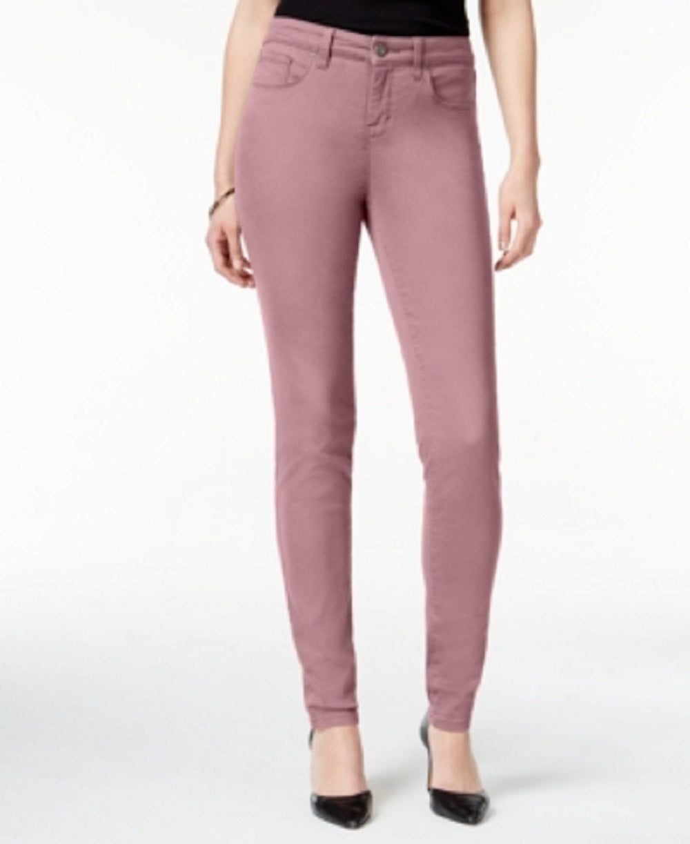 Calça skinny feminina Style &amp; Co. roxa tamanho 2 pequena