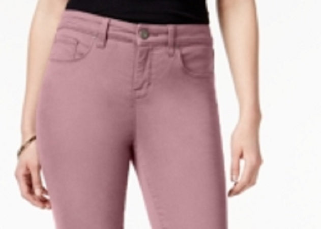 Calça skinny feminina Style &amp; Co. roxa tamanho 2 pequena