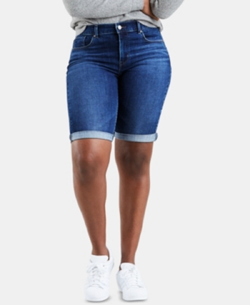 Bermuda Levi's Feminina Azul Tamanho 28