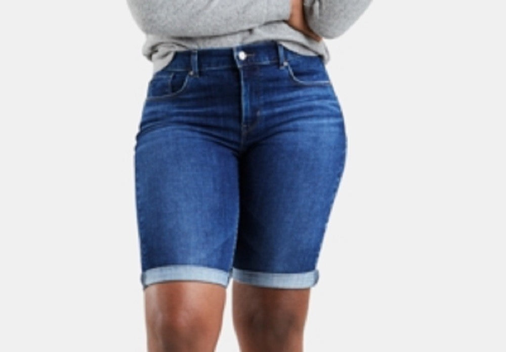 Bermuda Levi's Feminina Azul Tamanho 28
