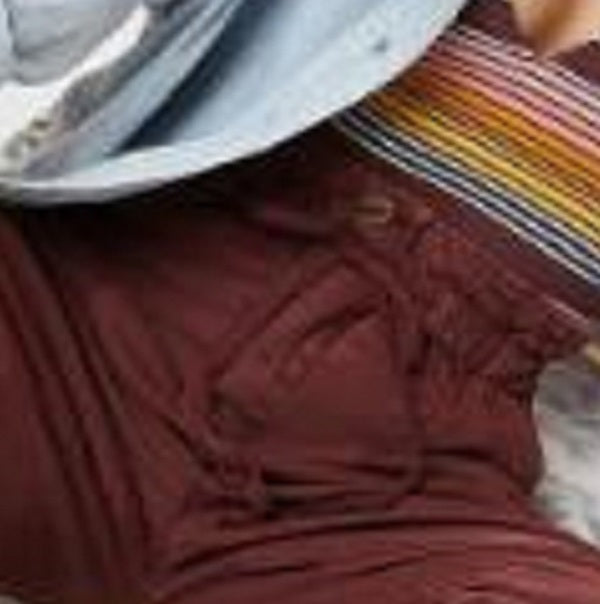 Calça feminina Margate Paperbag cintura alta plissada vermelha tamanho médio