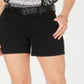 Shorts jeans feminino com cinto Style &amp; Co, preto, tamanho 4