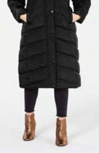 Casaco longo com capuz Madden Girl Junior's, preto, tamanho pequeno