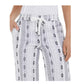 Calça Cropped Jacquard Feminina Style &amp; Co Branca Tamanho P
