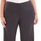 Calça reta Calvin Klein Plus Highline feminina, cor carvão, tamanho 24W
