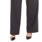 Calça reta Calvin Klein Plus Highline feminina, cor carvão, tamanho 24W