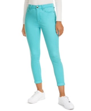 Calça jeans skinny azul com lavagem neon Tinseltown Junior, tamanho 11