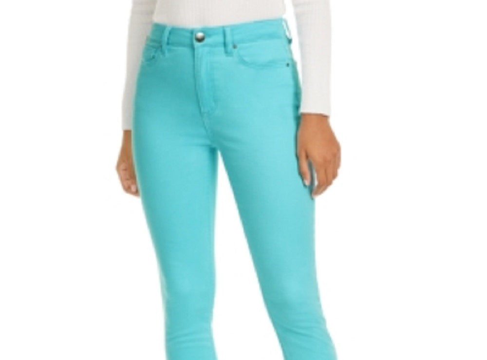 Calça jeans skinny azul com lavagem neon Tinseltown Junior, tamanho 11