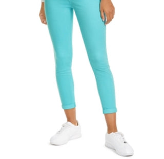 Calça jeans skinny azul com lavagem neon Tinseltown Junior, tamanho 11