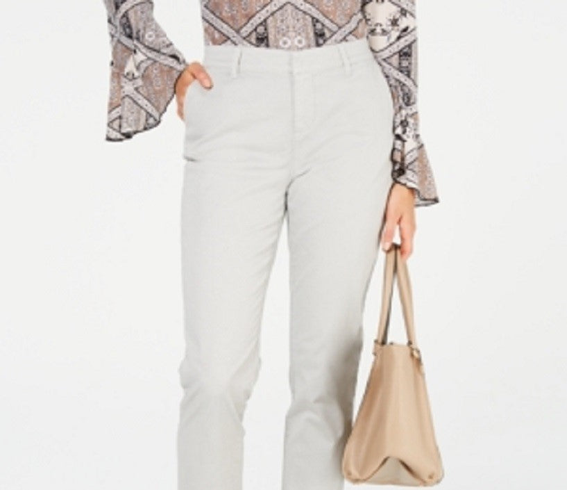 Calça Chino Feminina Style &amp; Co. Cinza Tamanho 8