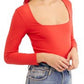 Body feminino Truth Or Square da Free People, vermelho, tamanho grande