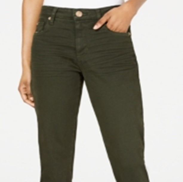 Calça jeans skinny feminina STS Blue Ellie High Rise, verde, tamanho 32