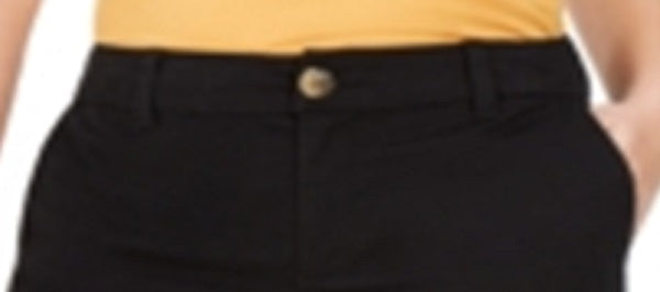 Shorts chino feminino Style &amp; Co, preto, tamanho 4, pequeno