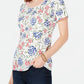 Camiseta estampada Karen Scott, branca, tamanho GG