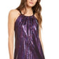 Vestido de coquetel sem mangas Trina Turk feminino, roxo, tamanho X-S