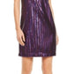 Vestido de coquetel sem mangas Trina Turk feminino, roxo, tamanho X-S
