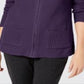 Karen Scott Cardigan Feminino Texturizado com Zíper Frontal Roxo Tamanho XS