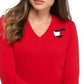 Suéter Tommy Hilfiger Feminino de Algodão com Logotipo e Coração Vermelho Tamanho Médio