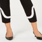 Calça skinny curta feminina Alfani, preta, tamanho 8