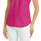 Camisa feminina sem mangas Charter Club Cotton Piquet Rosa Tamanho 18