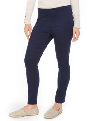 Calça curta feminina Charter Club Chelsea Stretch Twill Azul Tamanho 10 Petite