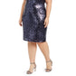 Vestido de festa feminino Teeze Me Plus com lantejoulas, azul, tamanho 16