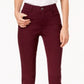 Jeans feminino com controle de barriga Style &amp; Co. Roxo, tamanho 16 Petite