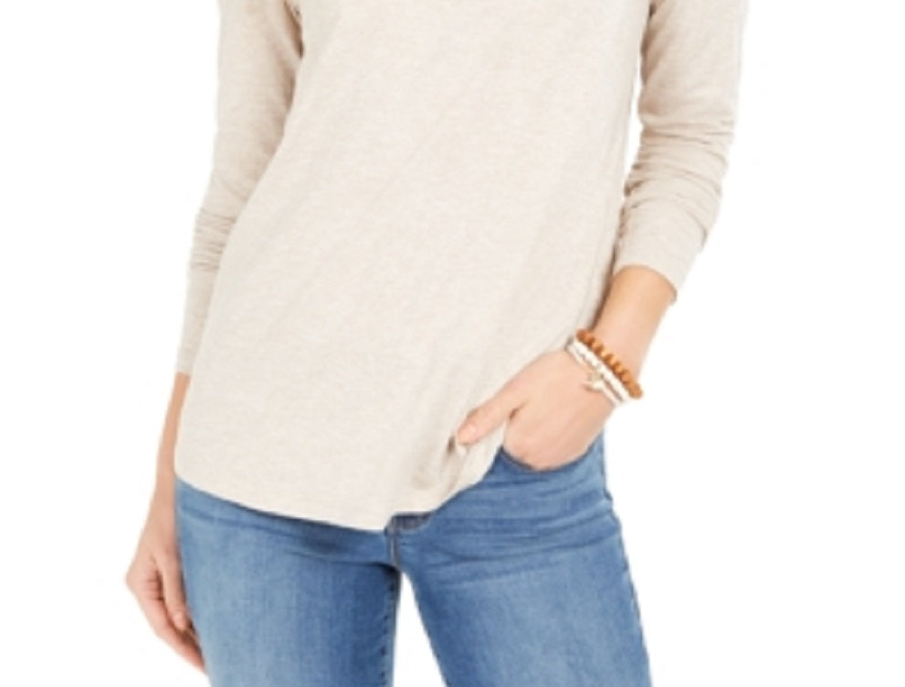 Top feminino com brilho salpicado, marrom, tamanho XX-G, da Style &amp; Co.