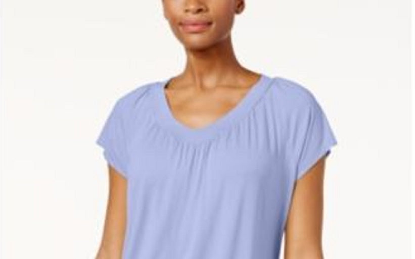 Camiseta feminina Blusa JM Collection Roxa Tamanho X-G