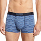 Calções de banho de algodão estampados BOSS para homem, azul, tamanho grande