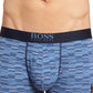 Calções de banho de algodão estampados BOSS para homem, azul, tamanho grande