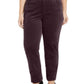 Calça jeans feminina Charter Club Lexington Tummy Control de veludo cotelê vermelha, tamanho 26W