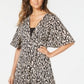 Thalia Sodi Duster Animal Print Feminino Marrom Tamanho Médio