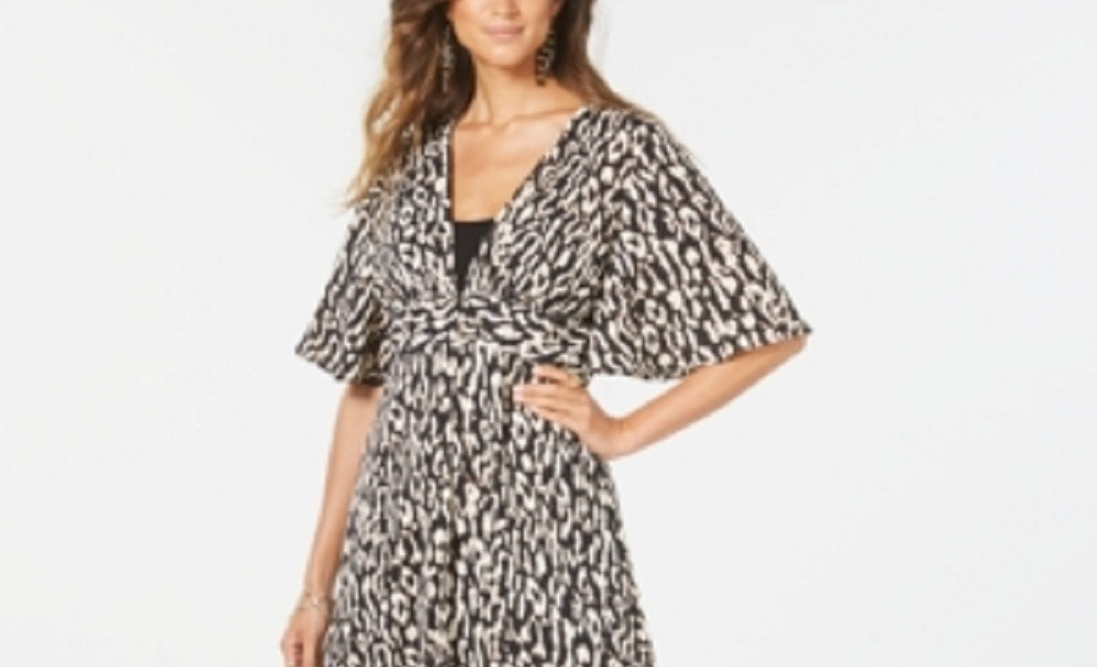Thalia Sodi Duster Animal Print Feminino Marrom Tamanho Médio