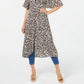 Thalia Sodi Duster Animal Print Feminino Marrom Tamanho Médio