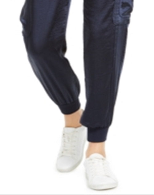 Calça de moletom feminina utilitária sólida INC International Concepts, azul, tamanho XX-G