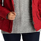 Jaqueta acolchoada Barbour Millfire Diamond feminina, vermelha, tamanho 4