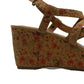 Sandálias femininas estilo &amp; co Ionna de couro sintético, marrom, tamanho 6,5 M