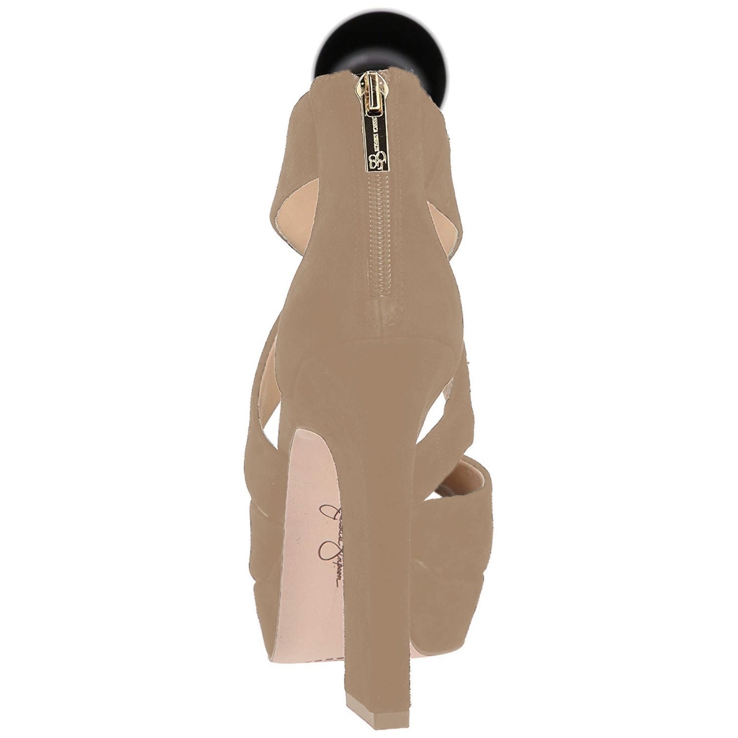 Sandálias plataforma femininas Jessica Simpson Tehya, bege, tamanho 5,5