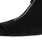 Botas femininas de salto bloco Kirsi de camurça sintética da INC International Concepts, pretas, tamanho 8,5